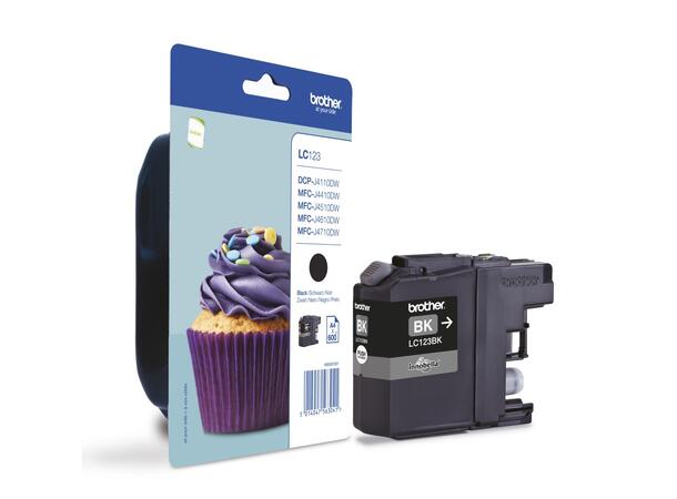 Blekk BROTHER LC123BK sort 